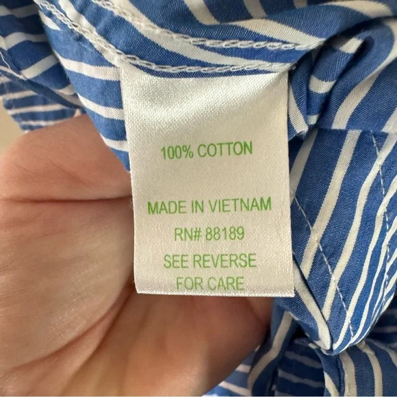 Lilly Pulitzer Jonni Button Front Ruffle Shirt - Picture 12 of 13